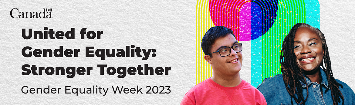 Web banner for Gender Equality Week 2023