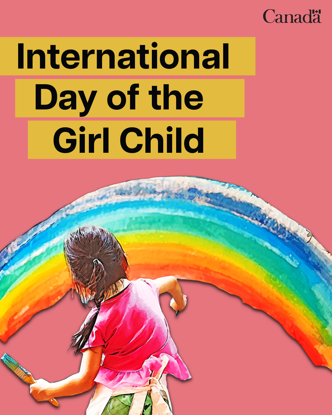 International Day of the Girl Child social media creative