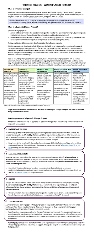 General eligibility requirements for the Women’s Program - Women and